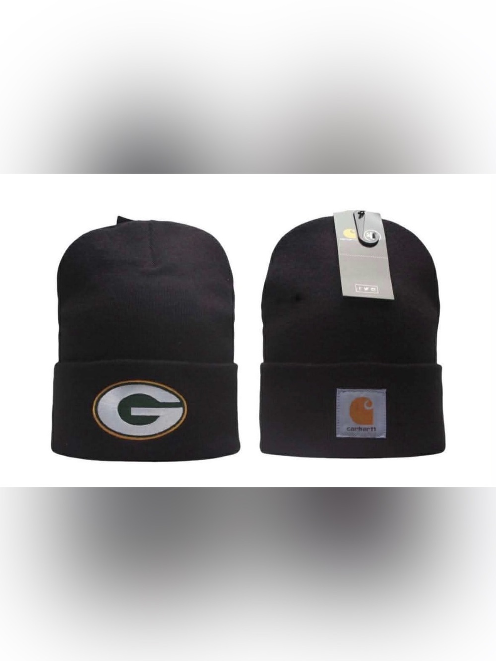Brand New Carhartt ‘47 Green Bay Packers Black NFL Football Beanie OSFM